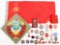 WWII - COLD WAR SOVIET MEDALS, FLAG & PLAQUE