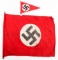 WWII GERMAN NSDAP FLAG & PENNANT