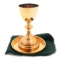 20th C. US CHAPLAIN'S WINE CHALICE & PLATE