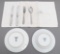 WWII GERMAN LUFTWAFFE PLATES, CLOTH & UTENSILS