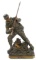 FRENCH ARMY BRONZE STATUE by BRADLEY & HUBBARD