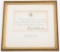 LETTER OF APPRECIATION SIGNED BY D. EISENHOWER