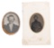 CIVIL WAR US NAMED CDV & AMBROTYPE BROOCH