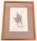 19th C. RUSSIAN COSSACK CHROMOLITHOGRAPH by VALLET