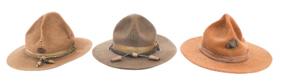 WWI - 1920's USMC & ARMY CAMPAIGN HATS