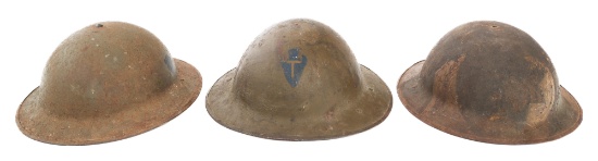 WWI - WWII US M1917 & M1719A1 HELMETS
