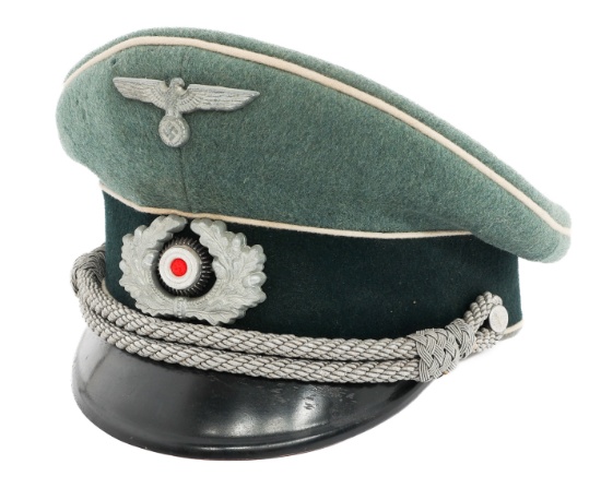 WWII GERMAN HEER INFANTRY OFFICER VISOR CAP