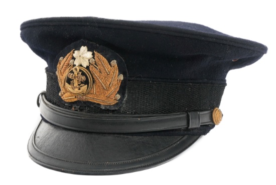 WWII IMPERIAL JAPANESE NAVY OFFICER VISOR CAP