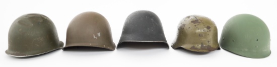 WWII - COLD WAR SWISS, FRENCH & SPANISH HELMETS
