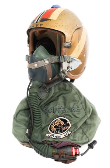 VIETNAM WAR US NAVY APH-5 FLIGHT HELMET
