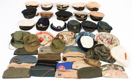 WWI - CURRENT US & GERMAN ARMED FORCES HEADGEAR