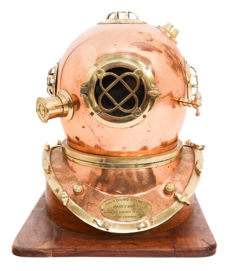 US NAVY MARK V MOD I REPLICA DIVING HELMET