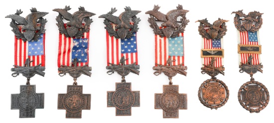 SPAN-AM WAR US VETERAN ORG. MEMBERSHIP BADGES