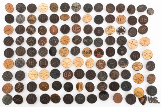 WWI - 1920's US ARMY ENLISTED COLLAR DISCS