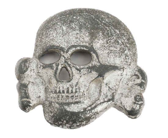 WWII GERMAN WAFFEN SS TOTENKOPF SKULL RZM M1/24