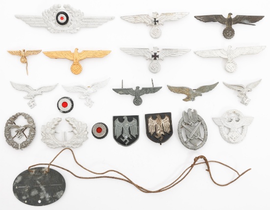 WWII GERMAN INSIGNIA & DOGTAG