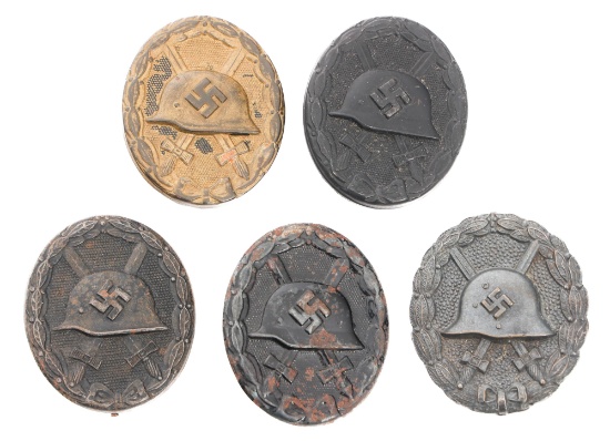 WWII GERMAN BLACK WOUND BADGES
