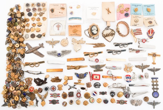 WWII - COLD WAR US HOMEFRONT PINS & INSIGNIA