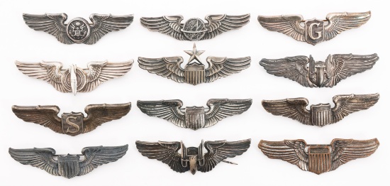 WWII USAAF 3" QUALIFICATION WINGS