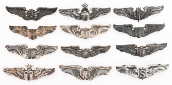 WWII USAAF 3" QUALIFICATION WINGS
