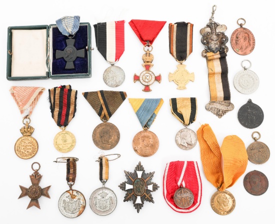 19th C. - WWI IMPERIAL GERMAN & AUSTRIAN MEDALS