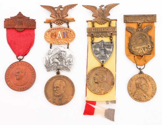 19th - 20th C. GAR REP. & ENCAMPMENT MEDALS