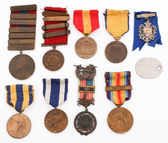 SPAN-AM WAR US NAVY NAMED ENLISTED MEDAL GROUP