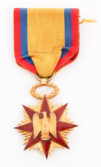 14K GOLD US MILITARY ORDER OF FOREIGN WARS MEDAL