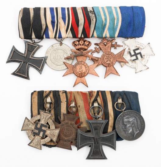 WWI - WWII GERMAN MEDAL BARS