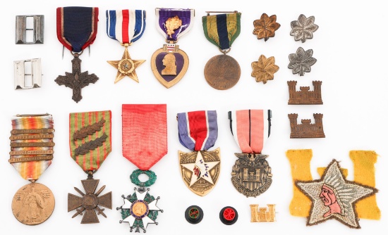 WWI US AEF 2nd DIV. DSC & PH BELLEAU WOOD MEDALS