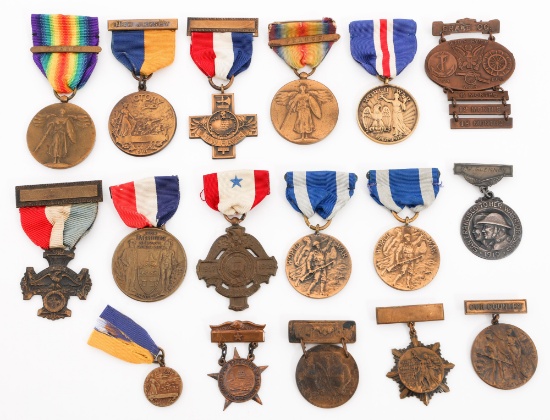 WWI US ARMY VICTORY & SERVICE MEDALS