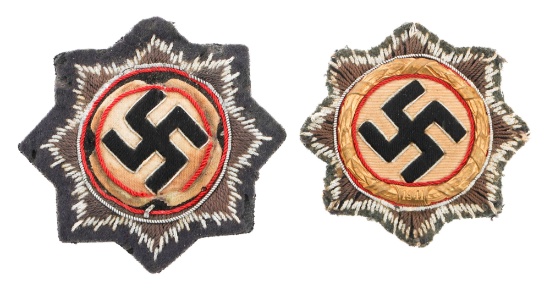WWII GERMAN CROSS IN GOLD CLOTH BULLION EMBROIDERY