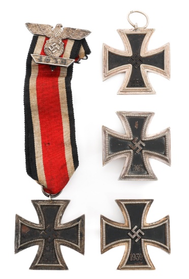 WWII GERMAN IRON CROSS 1st & 2nd CLASS & SPANGE