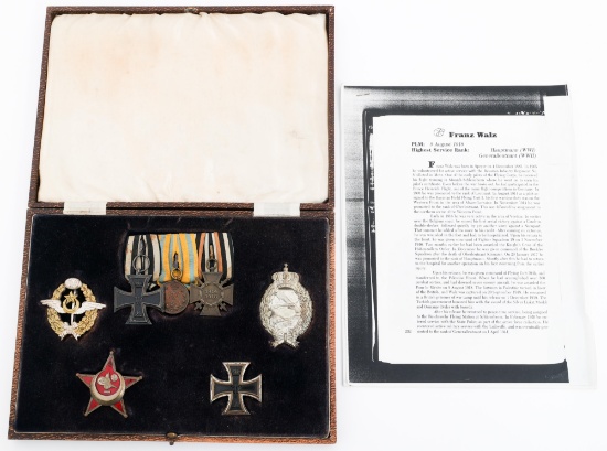 WWI GERMAN LUFTWAFFE FRANZ WALZ MEDAL GROUPING