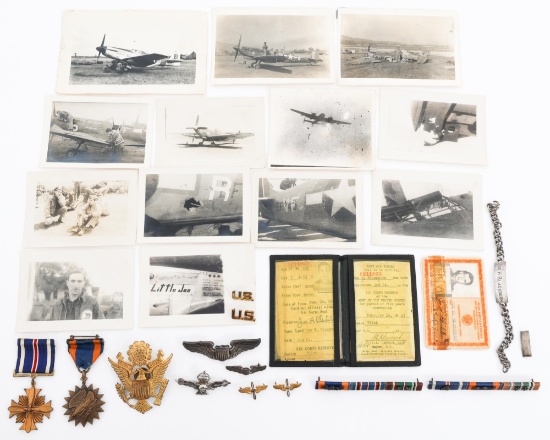WWII USAAF NAMED P-51D PILOT MEDAL GROUPING