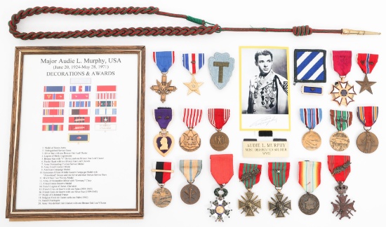 WWII US ARMY AUDIE MURPHY TRIBUTE MEDALS
