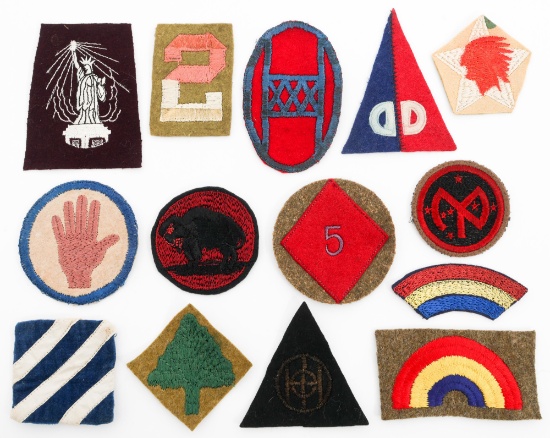 EARLY 20TH C. US ARMY DIVISION PATCHES