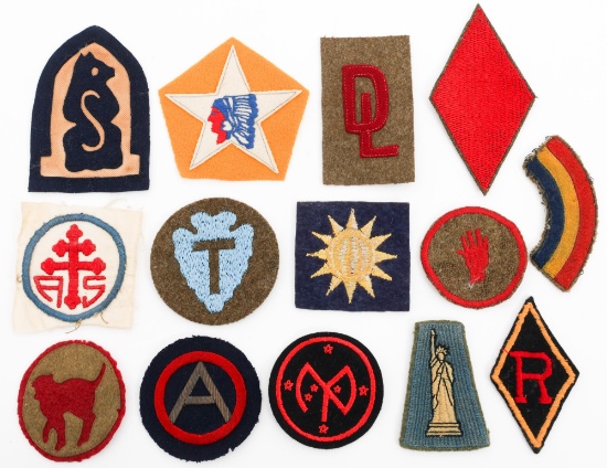 EARLY 20TH C. US ARMY DIVISION PATCHES