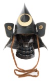 JAPANESE EDO PERIOD LACQUERED COURT HELMET