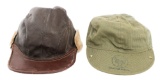 WWII USAAF TYPE A-3 MECHANIC & B-2 FLYING CAPS