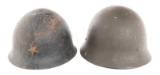 WWII SWEDISH M26 & JAPANESE TYPE 90 HELMETS