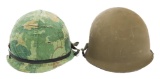 VIETNAM WAR US ARMED FORCES M1 HELMETS WITH LINERS
