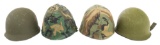 COLD WAR US ARMY M1 COMBAT HELMETS WITH LINERS