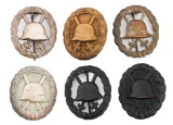 WWI IMPERIAL GERMAN SILVER & BLACK WOUND BADGES