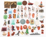 WWI - WWII GERMAN TINNIES, PINS, MODELS & ORNAMENT