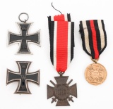 19th C. - WWI GERMAN IRON CROSS 1st CLASS & MEDALS