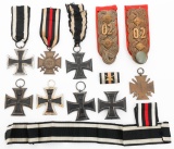 WWI GERMAN IRON CROSS AWARDS & SHOULDER BOARDS