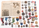 WWI - COLD WAR US N.G. & FRATERNAL ORG. MEDALS