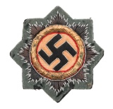 WWII GERMAN CROSS IN GOLD CLOTH BULLION EMBROIDERY