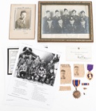 WWII US AAF 398th BG, PURPLE HEART KIA GROUPING